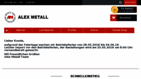 What Alex-metall.com website looked like in 2018 (5 years ago)