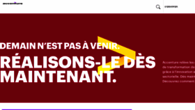 What Accenture.fr website looked like in 2018 (5 years ago)