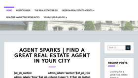 What Agentsparks.com website looked like in 2018 (5 years ago)