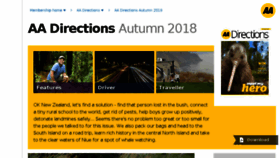 What Aadirections.co.nz website looked like in 2018 (5 years ago)