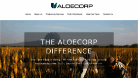 What Aloecorp.com website looked like in 2018 (5 years ago)