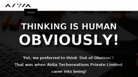 What Aidiatechnovations.com website looked like in 2018 (7 years ago)