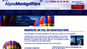 What Alpes-montgolfiere.fr website looked like in 2018 (5 years ago)