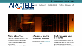 What Arctele.com website looked like in 2018 (5 years ago)