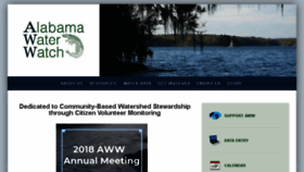 What Alabamawaterwatch.org website looked like in 2018 (5 years ago)