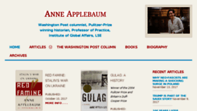 What Anneapplebaum.com website looked like in 2018 (6 years ago)