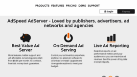 What Adspeed.net website looked like in 2018 (5 years ago)