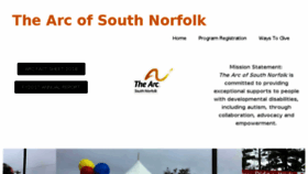 What Arcsouthnorfolk.org website looked like in 2018 (6 years ago)