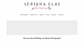 What Adrianaklas.com website looked like in 2018 (5 years ago)