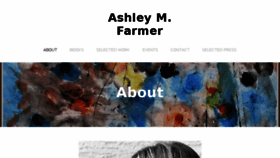 What Ashleymfarmer.com website looked like in 2018 (5 years ago)