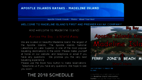 What Apostleislandskayaks.com website looked like in 2018 (5 years ago)