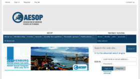 What Aesop-planning.eu website looked like in 2018 (5 years ago)