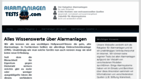 What Alarmanlagentests.com website looked like in 2018 (5 years ago)