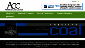 What Americancoalcouncil.org website looked like in 2018 (5 years ago)