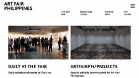 What Artfairphilippines.com website looked like in 2018 (5 years ago)