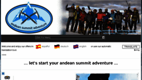 What Andeansummitadventure.com website looked like in 2018 (5 years ago)