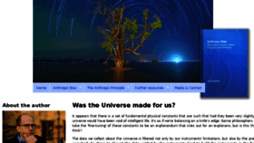 What Anthropic-principle.com website looked like in 2018 (7 years ago)