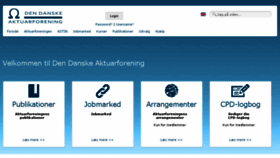 What Aktuarforeningen.dk website looked like in 2018 (6 years ago)