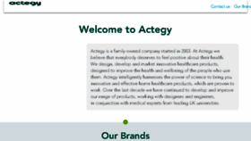 What Actegy.com website looked like in 2018 (5 years ago)
