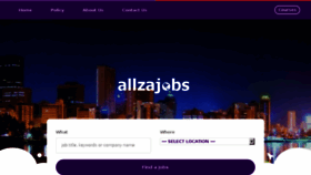 What Allzajobs.com website looked like in 2018 (5 years ago)
