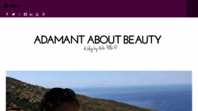 What Adamantaboutbeauty.com website looked like in 2018 (5 years ago)