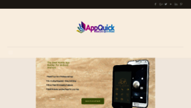 What Appquick.net website looked like in 2018 (5 years ago)