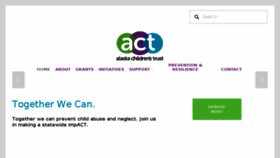 What Alaskachildrenstrust.org website looked like in 2018 (5 years ago)
