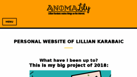 What Anomalily.net website looked like in 2018 (5 years ago)