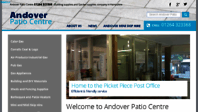 What Andoverpatio.co.uk website looked like in 2018 (5 years ago)