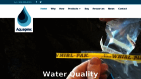 What Aquagenx.com website looked like in 2018 (6 years ago)