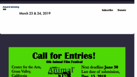 What Animalfilmfestival.org website looked like in 2018 (5 years ago)