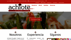 What Achiote.com.ec website looked like in 2018 (5 years ago)