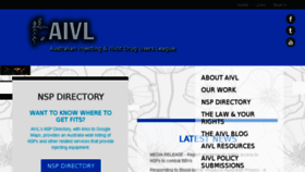 What Aivl.org.au website looked like in 2018 (5 years ago)