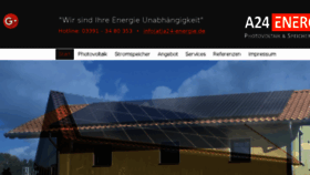 What A24-energie.de website looked like in 2018 (5 years ago)