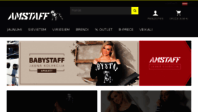 What Amstaff.lv website looked like in 2018 (6 years ago)
