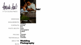 What Amandalambphoto.com website looked like in 2018 (7 years ago)