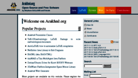 What Arakhne.org website looked like in 2018 (5 years ago)