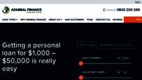 What Admiralfinance.co.nz website looked like in 2018 (5 years ago)