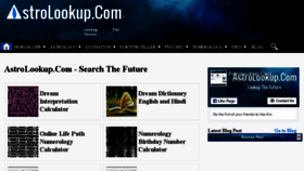 What Astrolookup.com website looked like in 2018 (5 years ago)