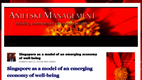 What Anielski.com website looked like in 2018 (7 years ago)