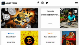What Ahmetyuzer.com website looked like in 2018 (5 years ago)