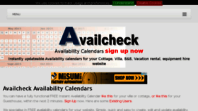 What Availcheck.com website looked like in 2018 (5 years ago)