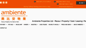 What Ambiente.mo website looked like in 2018 (5 years ago)
