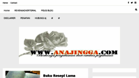 What Anajingga.com website looked like in 2018 (5 years ago)