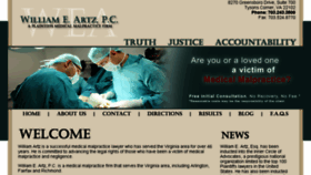 What Artzlawfirm.com website looked like in 2018 (5 years ago)