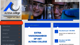 What Altenacollege.nl website looked like in 2018 (5 years ago)