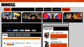 What Animegg.net website looked like in 2018 (5 years ago)