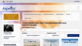 What Aspetos.de website looked like in 2018 (5 years ago)