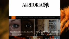 What Afritorial.com website looked like in 2018 (5 years ago)