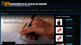 What Aev-valbom.org website looked like in 2018 (5 years ago)